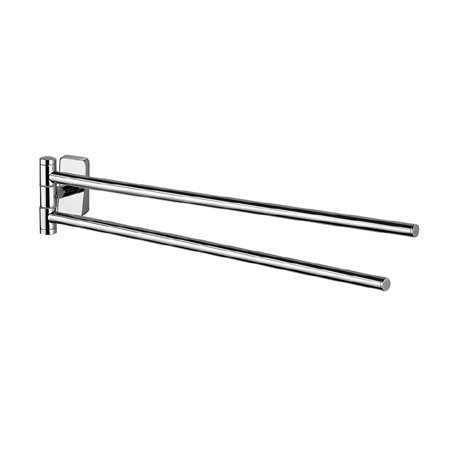 Inda Storm 450mm Swivel Double Towel Rail | Now At Victorian Plumbing