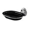 Burlington Black Soap Dish with Chrome Holder - A1-CHR-BLA profile small image view 1 