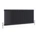 Keswick 600 x 1355mm Cast Iron Style Traditional 2 Column Anthracite Radiator profile small image view 3 