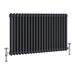 Keswick 600 x 1010mm Cast Iron Style Traditional 2 Column Anthracite Radiator profile small image view 3 