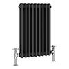 Keswick 615 x 423mm Vertical Radiator Anthracite 2 Column (9 Sections) profile small image view 1 