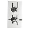 Hudson Reed Tec Pura Twin Concealed Thermostatic Shower Valve + 8" Fixed Head profile small image view 3 