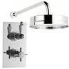 Ultra Beaumont Twin Concealed Thermostatic Valve w/ Tec 8" Apron Fixed Head profile small image view 1 