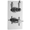 Hudson Reed Beaumont Twin Concealed Thermostatic Valve w/ 8" Apron Fixed Head profile small image view 3 