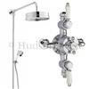 Hudson Reed Triple Exposed Thermostatic Shower Valve w/ Luxury Rigid Riser Kit profile small image view 2 