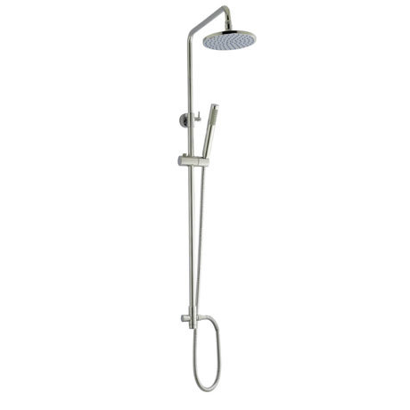 Nuie Telescopic Riser Kit With Round Shower Head Chrome A3113 At Victorian Plumbing Uk