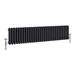 Keswick 300 x 1355mm Cast Iron Style Traditional 3 Column Anthracite Radiator profile small image view 3 