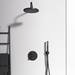 Ideal Standard Silk Black Ceratherm T100 Built-In Thermostatic 1 Outlet Shower Mixer profile small image view 3 