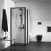 Ideal Standard Silk Black Ceratherm T25 Exposed Thermostatic Shower System - A7571XG profile small image view 4 