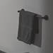 Ideal Standard Silk Black IOM 450mm Single Towel Rail profile small image view 3 