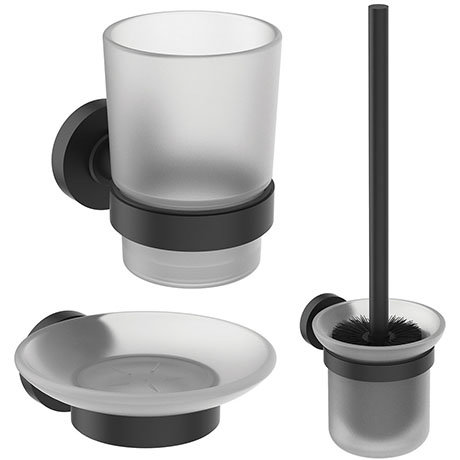Ideal Standard Silk Black IOM 3-Piece Bathroom Accessory Pack - A9245XG