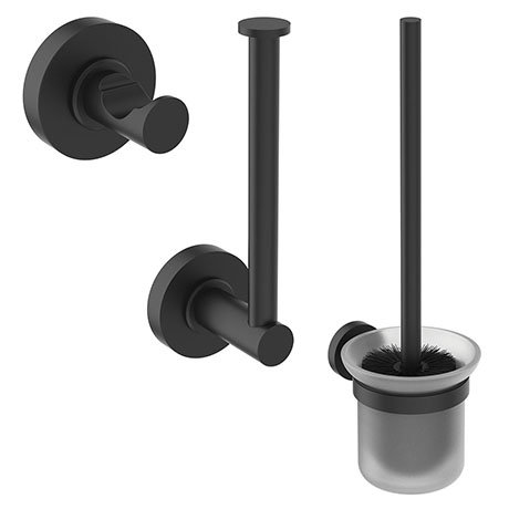 Ideal Standard Silk Black IOM 3-Piece Bathroom Accessory Pack - A9246XG