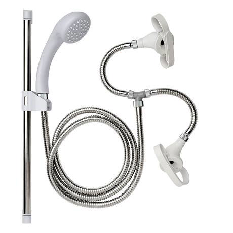 Croydex Bath Shower Set - White At Victorian Plumbing UK