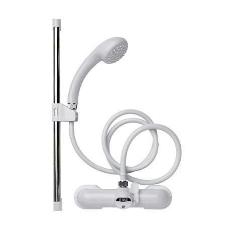 Croydex Bath Shower Mixer Set - White - AB210022
