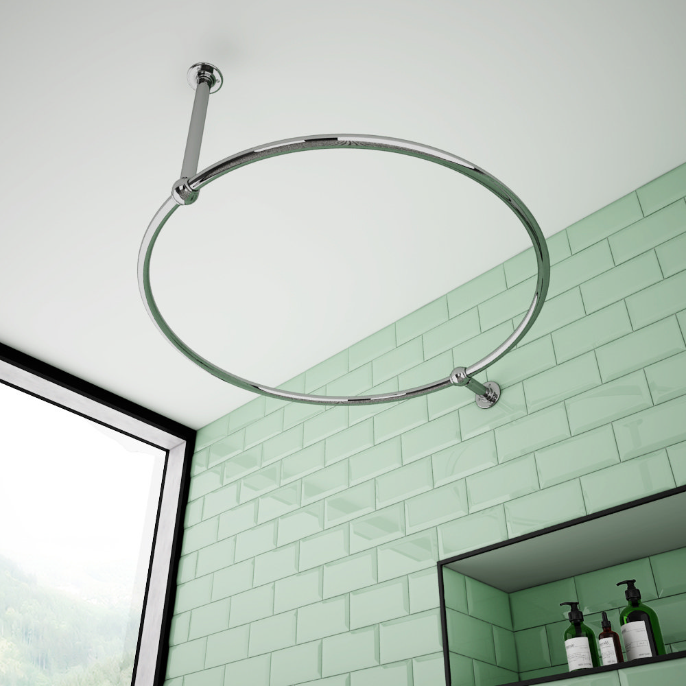 Chatsworth Traditional 850mm Chrome Double Support Circular Shower ...