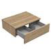 Arezzo Wall Hung Countertop Basin Shelf with Drawer - Rustic Oak - 600 x 450mm profile small image view 2 
