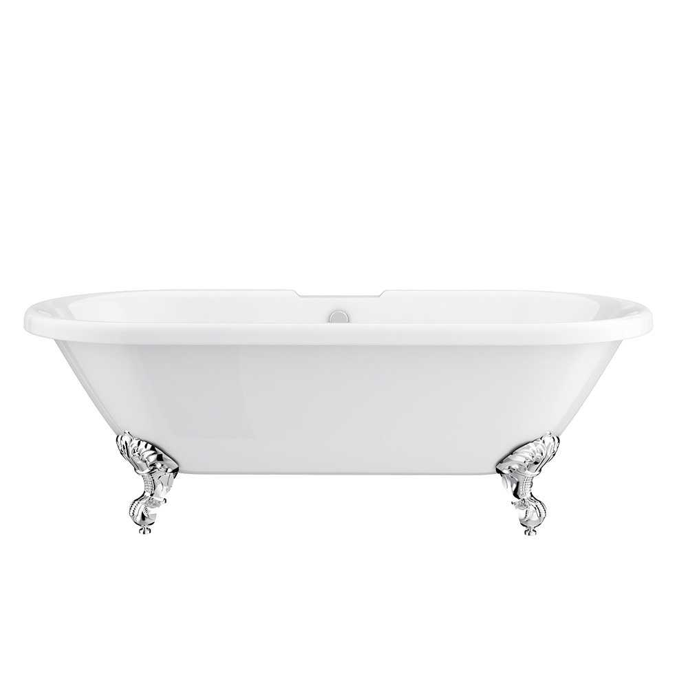 Double Ended Roll Top Bath + Chrome Leg Set (1695mm) Alison Cork for