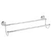 Heritage - Clifton Double Towel Rail - Chrome - ACC07 profile small image view 1 