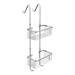 Alberta 2 Tier Hanging Shower Caddy - Chrome profile small image view 2 