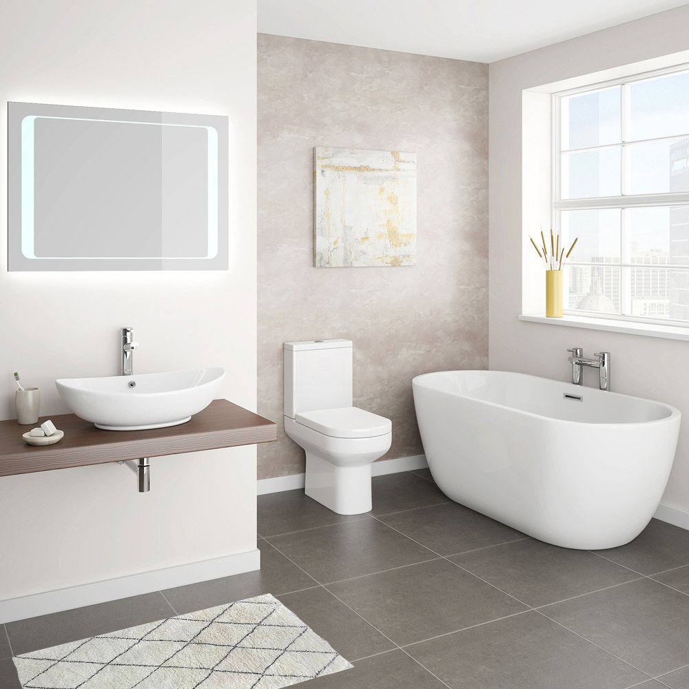 Antonio Double Ended Curved Free Standing Bath Suite | Available Now