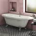 Admiral 1685 Back To Wall Roll Top Bath + Chrome Leg Set profile small image view 6 