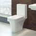 Anzio Designer Square Comfort Height Toilet + Soft Close Seat profile small image view 2 