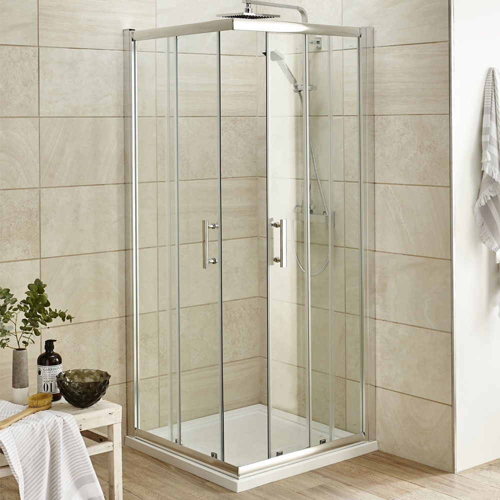 Pacific Corner Entry Shower Enclosure and EnSuite Set 2 Size Options