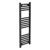 Diamond Heated Towel Rail - W300 x H1000mm - Anthracite profile small image view 1 