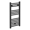 Diamond Heated Towel Rail - W400 x H800mm - Anthracite profile small image view 1 