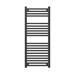 Diamond Heated Towel Rail - W500 x H1200mm - Anthracite profile small image view 3 