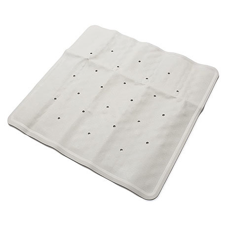 Croydex Anti-Bacterial White Shower Tray Mat 530 x 530mm - AG183622