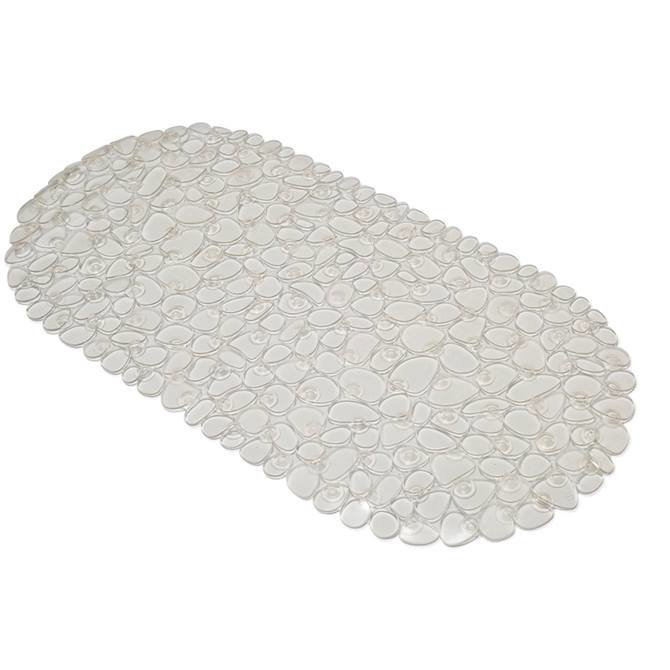 Croydex Pebbles PVC Bath Mat - 700 x 350mm - Clear - AG300032
