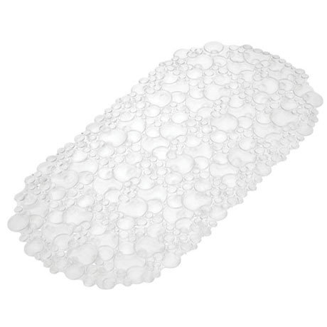 Croydex Bubbles PVC Bath Mat - 700 x 350mm - Clear - AH220732