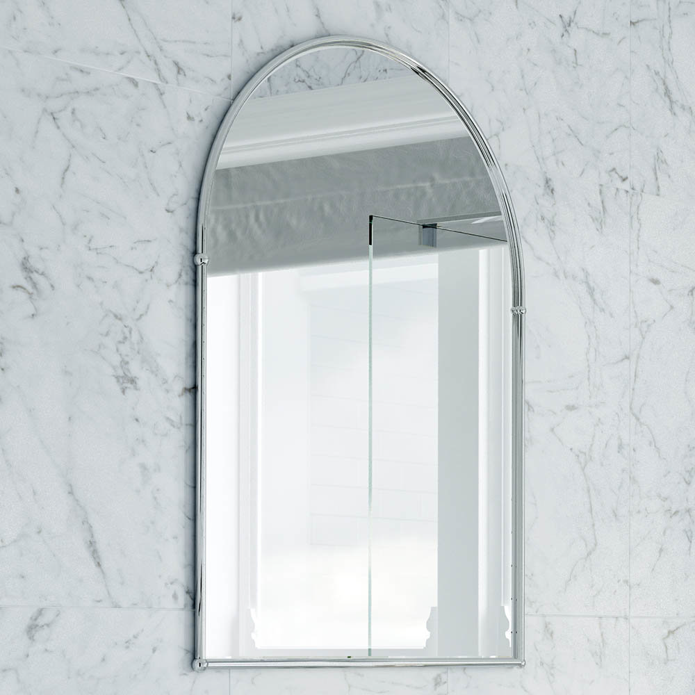 Heritage Arched Mirror Chrome From Victorian Plumbing.co.uk