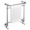 Heritage - Clifton Wall Mounted Heated Towel Rail with Crosshead Valves - AHC101 profile small image view 1 