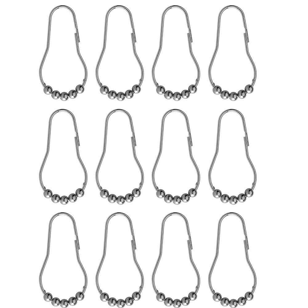 Croydex Chrome Ball Shower Curtain Rings AK141641 at Victorian