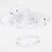 Croydex C-Type Shower Curtain Rings - Clear - AK142132 profile small image view 4 