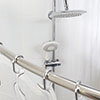 Croydex 12 C-Type Shower Curtain Rings - Chrome - AK142141 profile small image view 1 