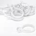 Croydex White Button Shower Curtain Rings - AK142222 profile small image view 3 