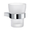 Smedbo Air Holder with Frosted Glass Tumbler - Polished Chrome - AK343 profile small image view 1 