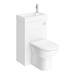 Alaska Combined Two-In-One Wash Basin & Toilet (500mm wide x 300mm) profile small image view 3 