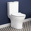 Alps Modern Rimless Short Projection Toilet + Soft Closing Seat profile small image view 1 