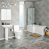 Alps Modern Shower Bath Suite profile small image view 1 