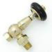 Amberley Thermostatic Angled Radiator Valves - Polished Brass profile small image view 4 
