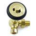Amberley Thermostatic Corner Radiator Valves - Polished Brass profile small image view 4 