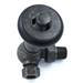 Amberley Thermostatic Corner Radiator Valves - Pewter profile small image view 4 