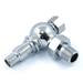 Amberley Thermostatic Angled Radiator Valves - Chrome profile small image view 3 