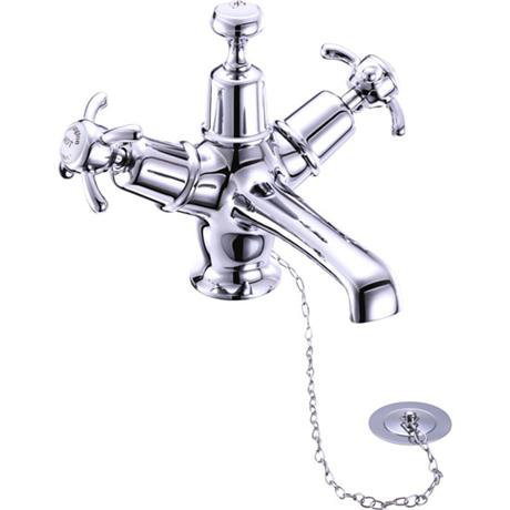 Burlington Anglesey Basin Mixer Tap with Ceramic Indice & Plug and Chain - AN5