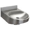 Franke ANMX020 Stainless Steel Round Disabled Washbasin with Upstand profile small image view 1 