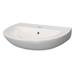 Anzio Round Ceramic Wall Hung Cloakroom Basin (455mm Wide - 1 Tap Hole) profile small image view 3 